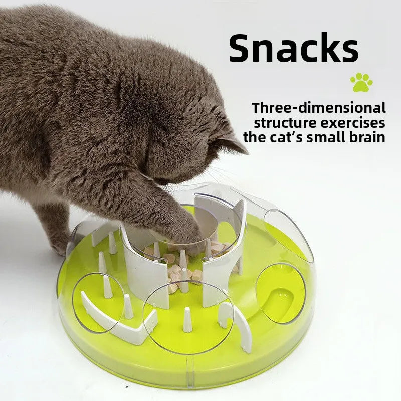 Cat toys, maze feeding interactive DIY cat toys consume energy and prevent choking cat supplies